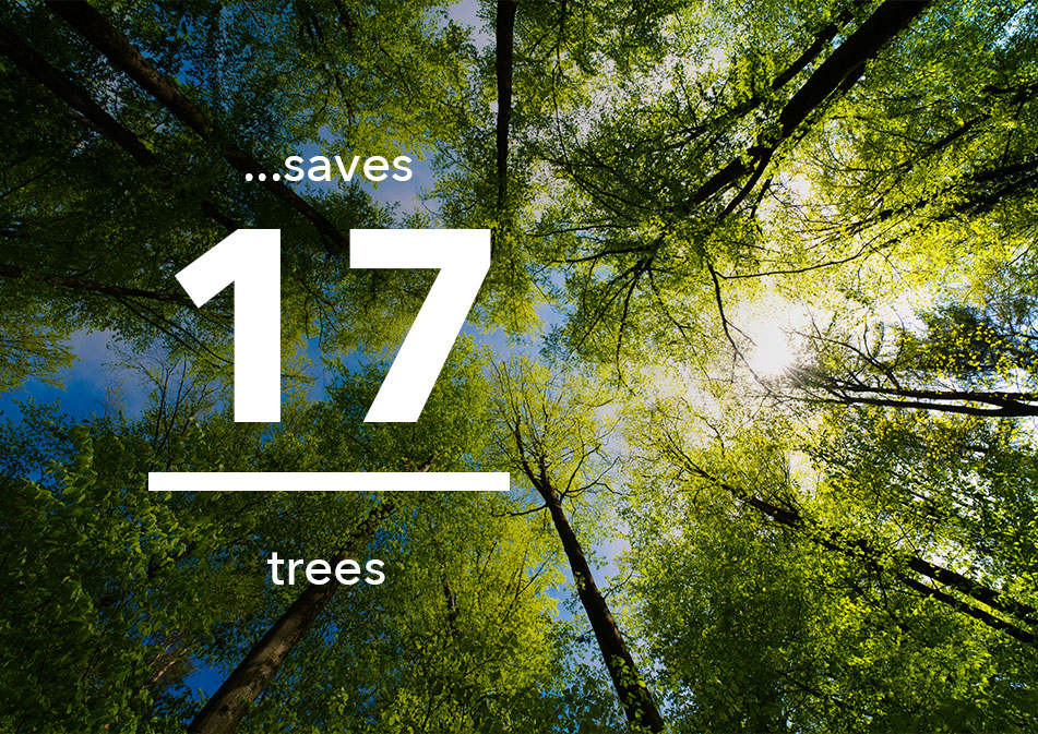 Saves 17 Trees